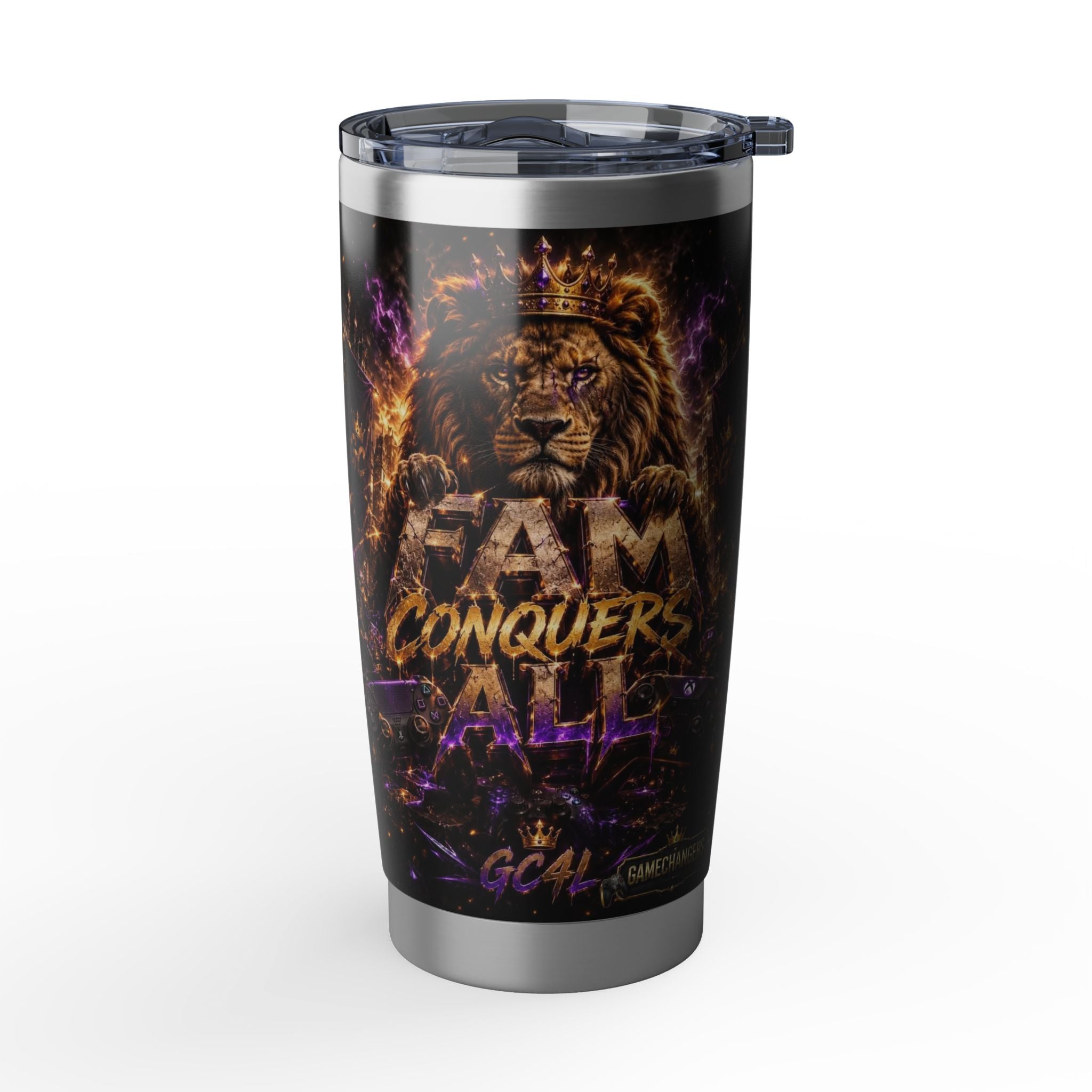 Fam Conquers All - 'Lion' 20oz Tumbler