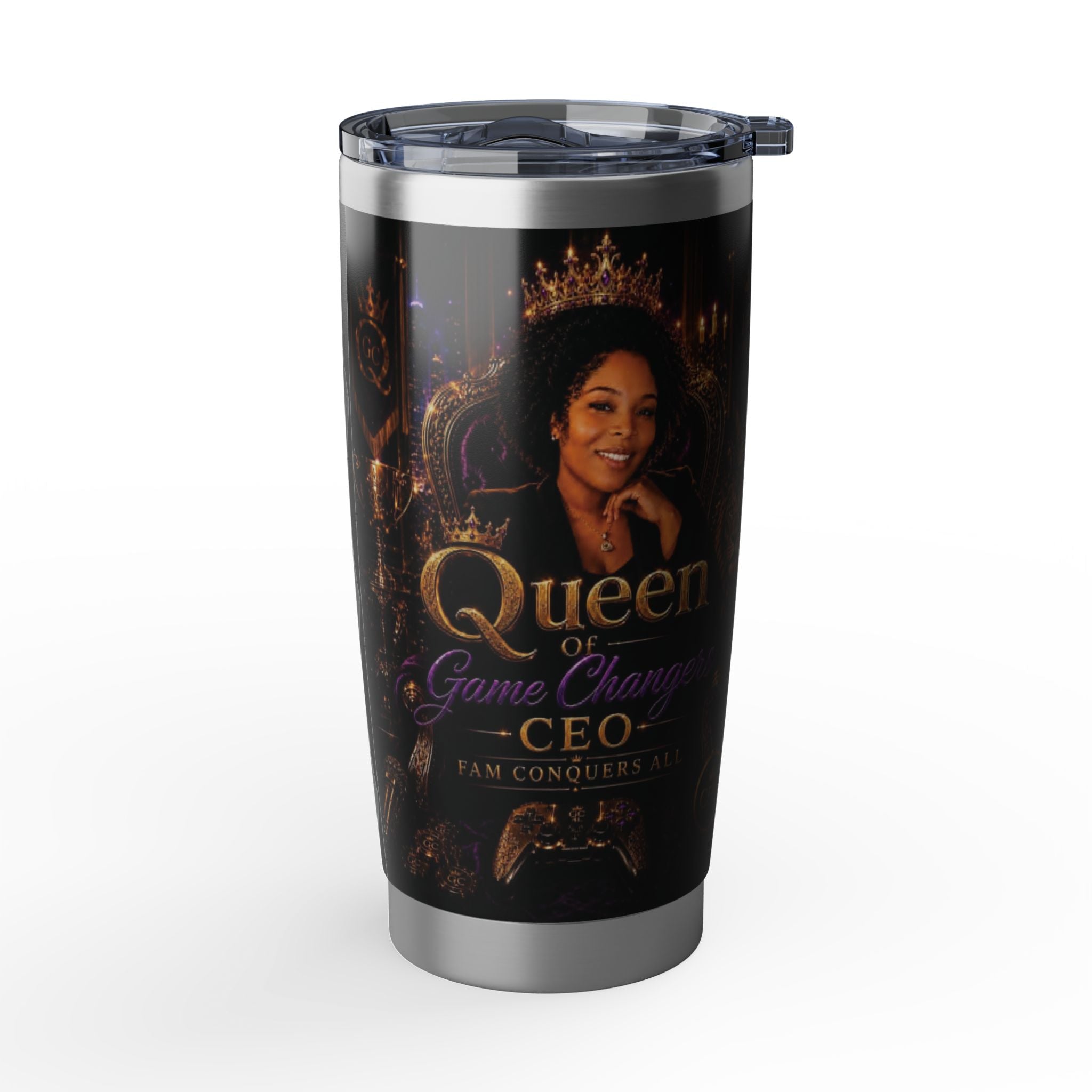 Queen of Gamechangers - 'CEO Fam Conquers All' 20oz Tumbler