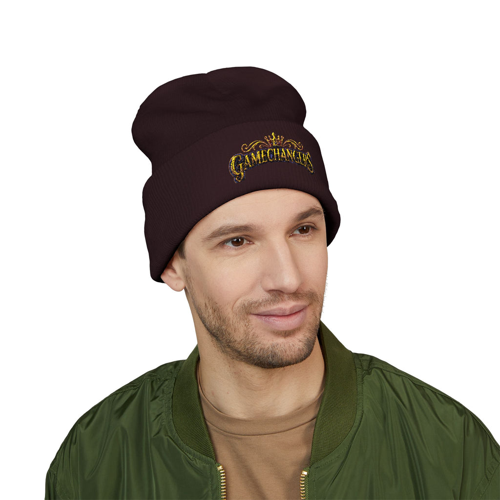 Gamechangers - 'Crown' Embroidered Cuffed Beanie