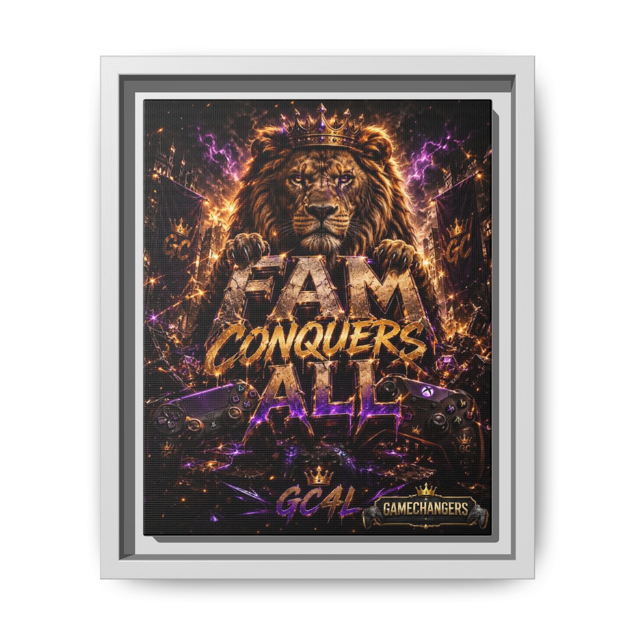 Matte Canvas, Framed (Multi-color)