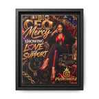 Big CEO Mercy - 'Showing Love and Support' Matte Canvas, Framed (Multi-color)