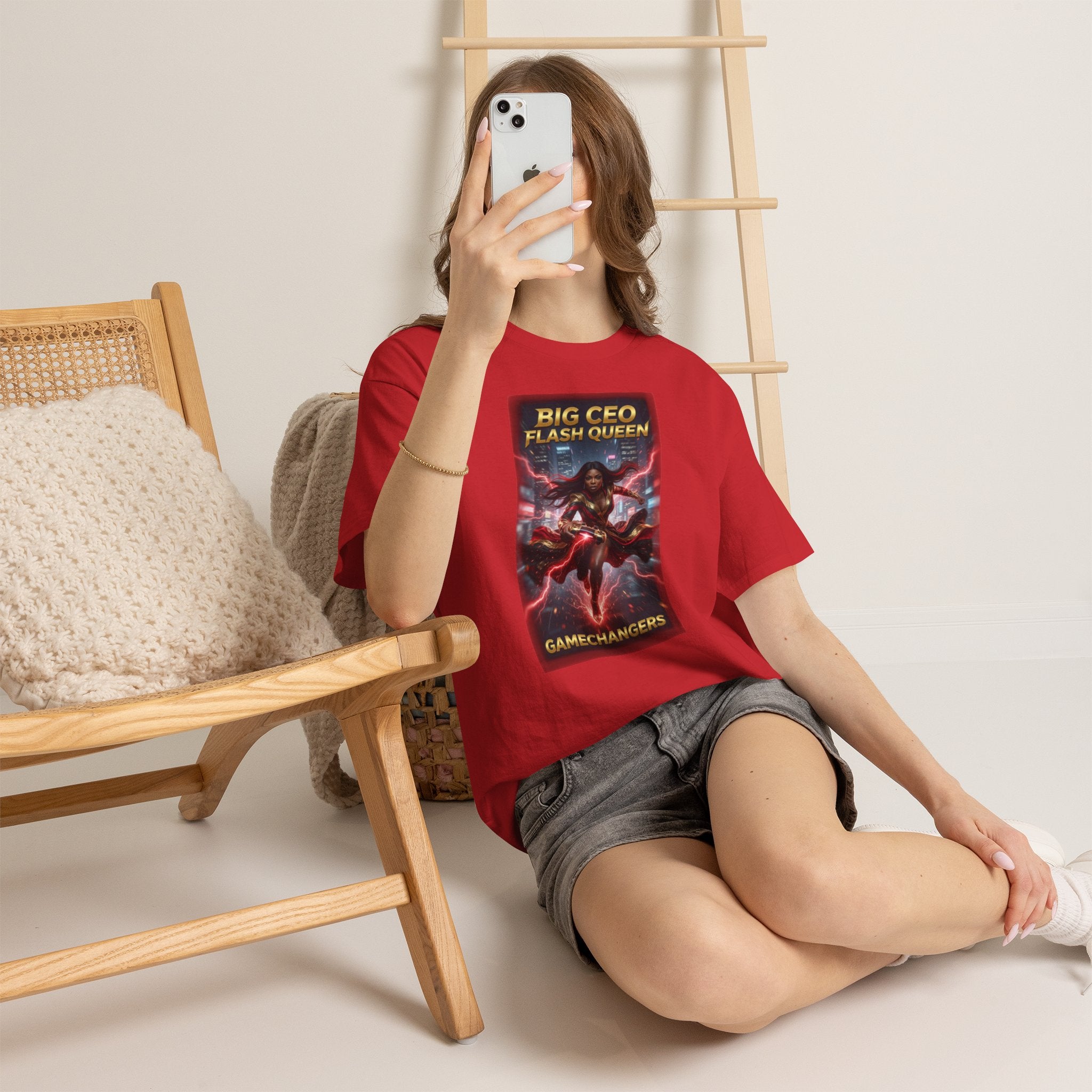 Flash Queen - 'Red Lightning' Tee