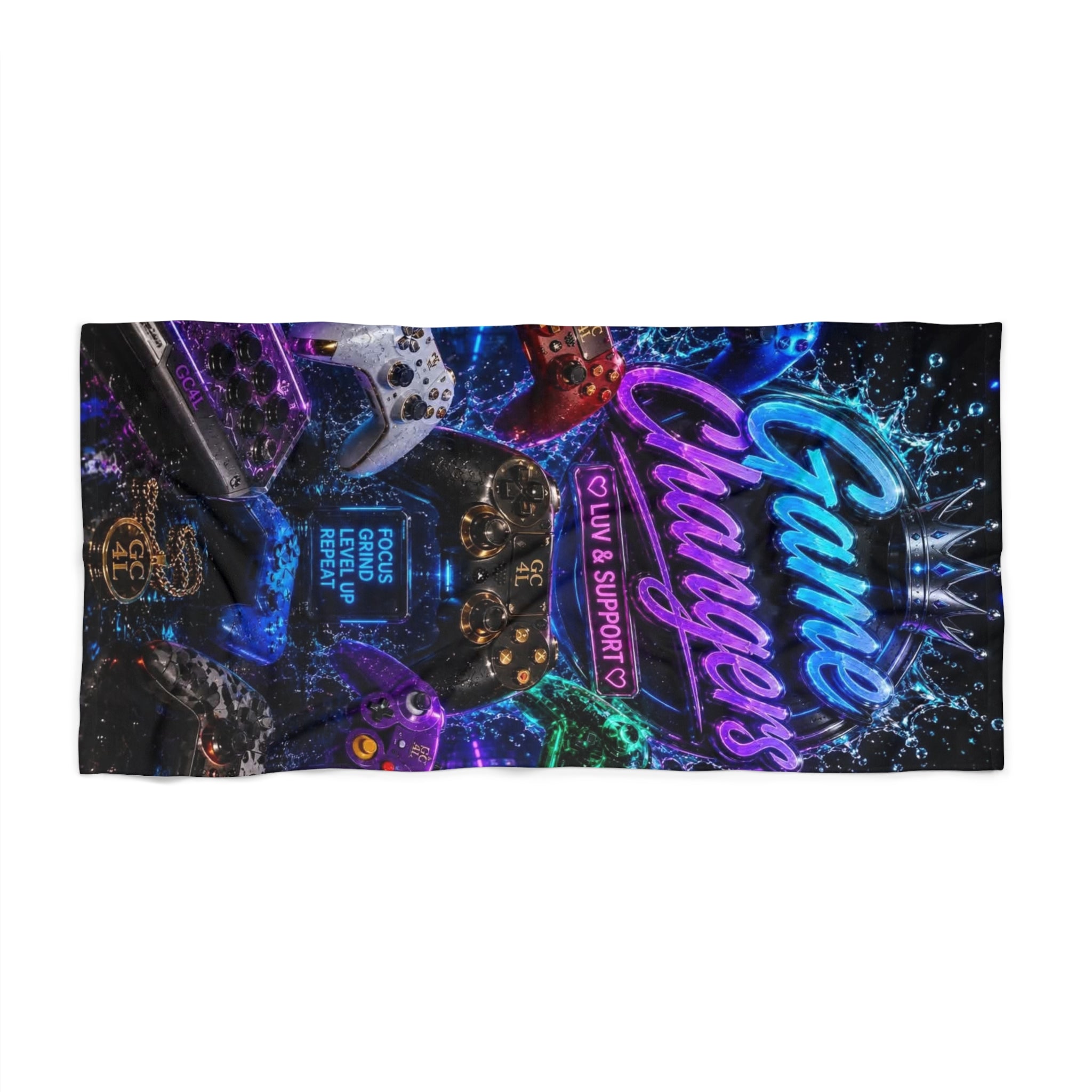 Gamechangers - 'Luv & Support' Beach Towel