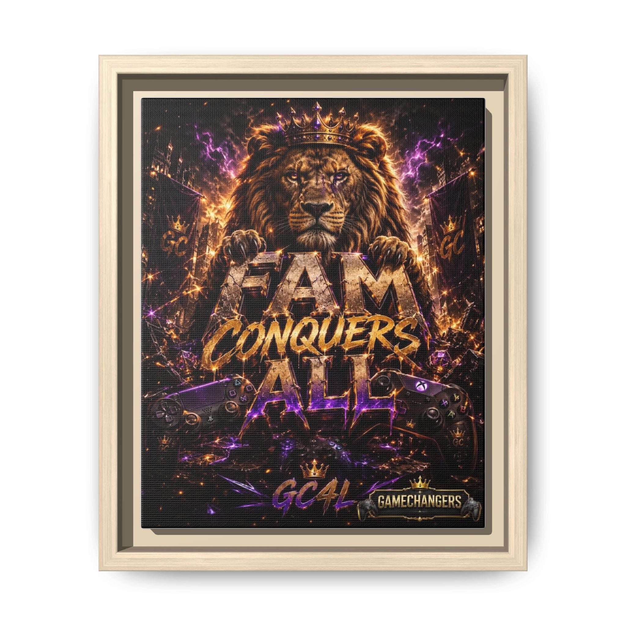 Matte Canvas, Framed (Multi-color)