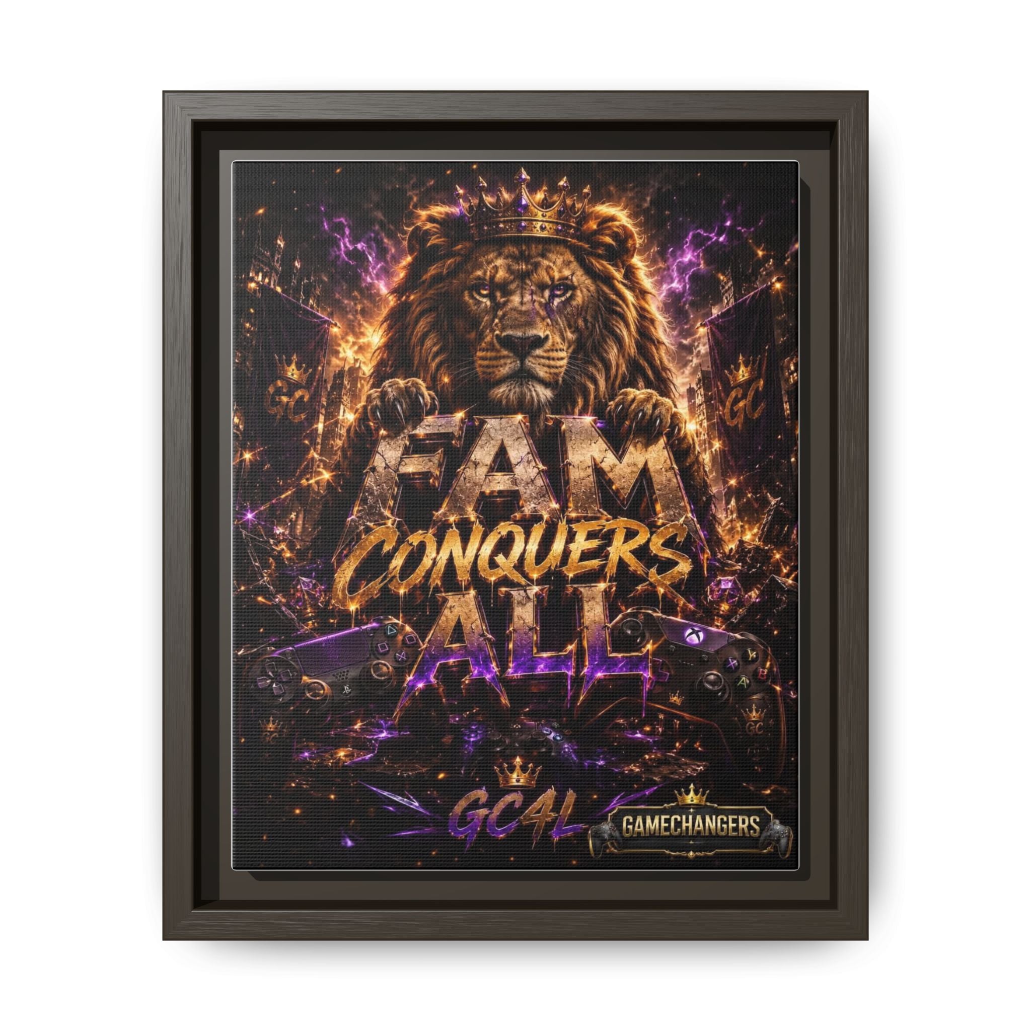 Matte Canvas, Framed (Multi-color)