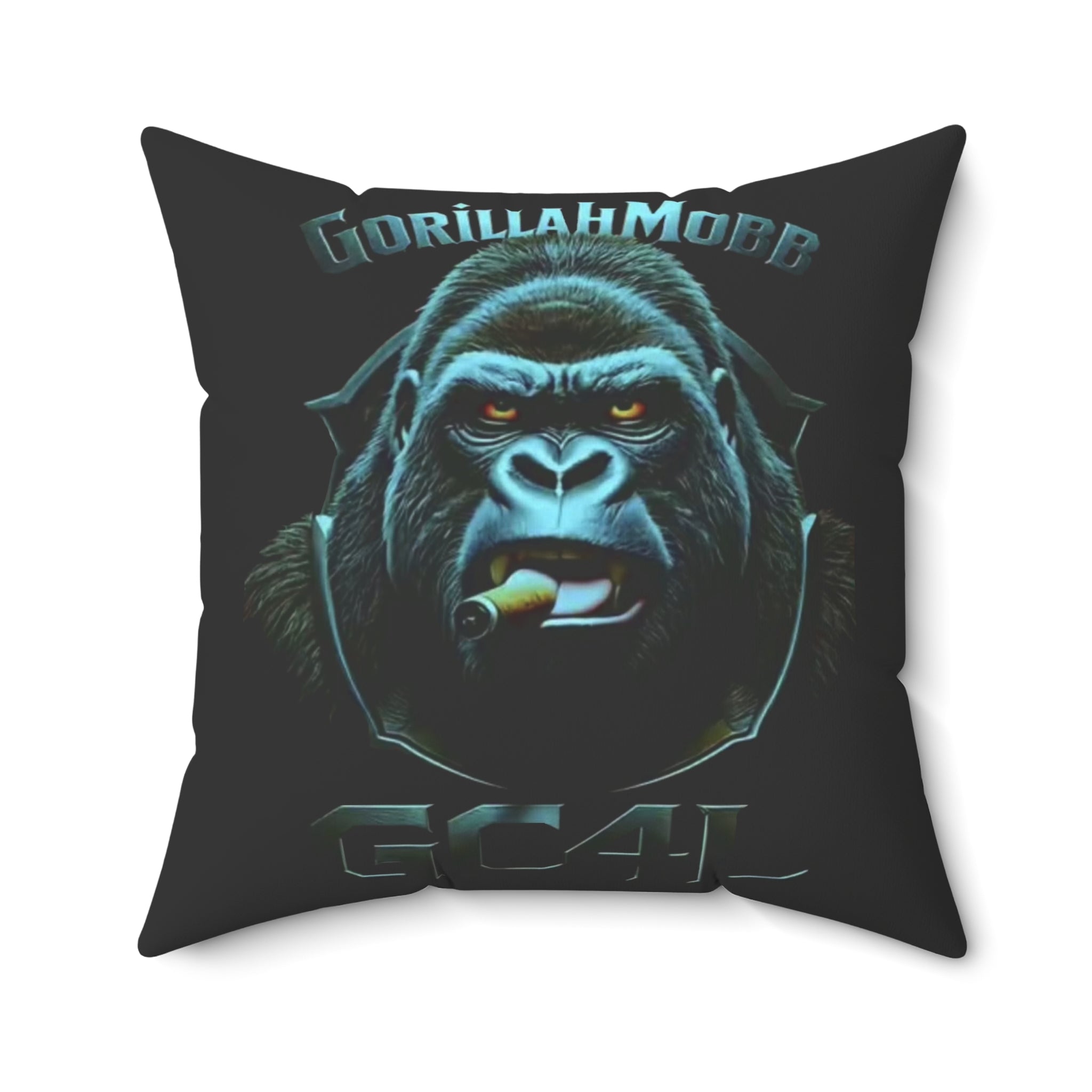 Gorillah Mobb - 'Cigar' Square Throw Pillow