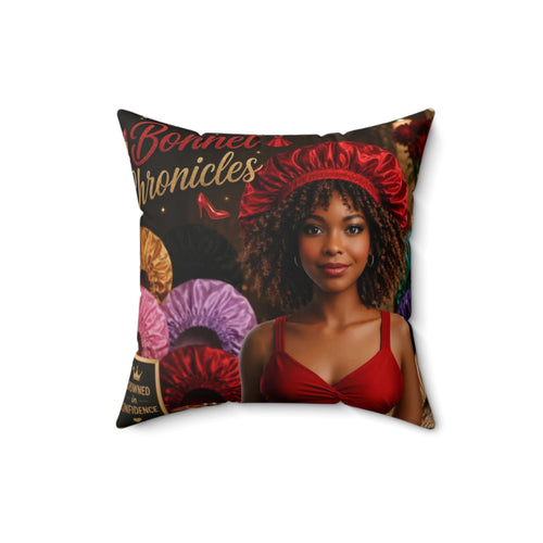 Bonnet Chronicles - 'Bonnet Front' Square Throw Pillow
