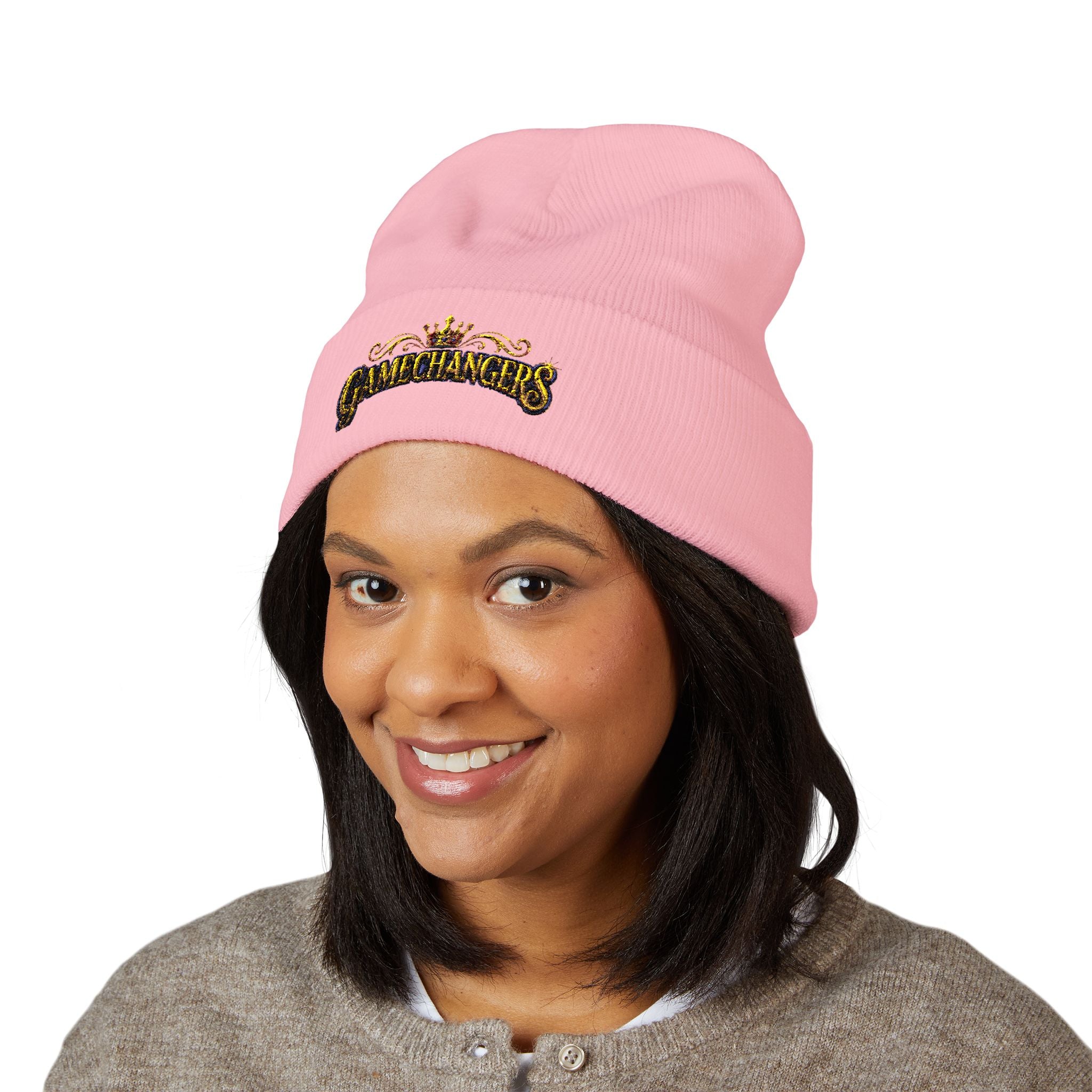 Gamechangers - 'Crown' Embroidered Cuffed Beanie