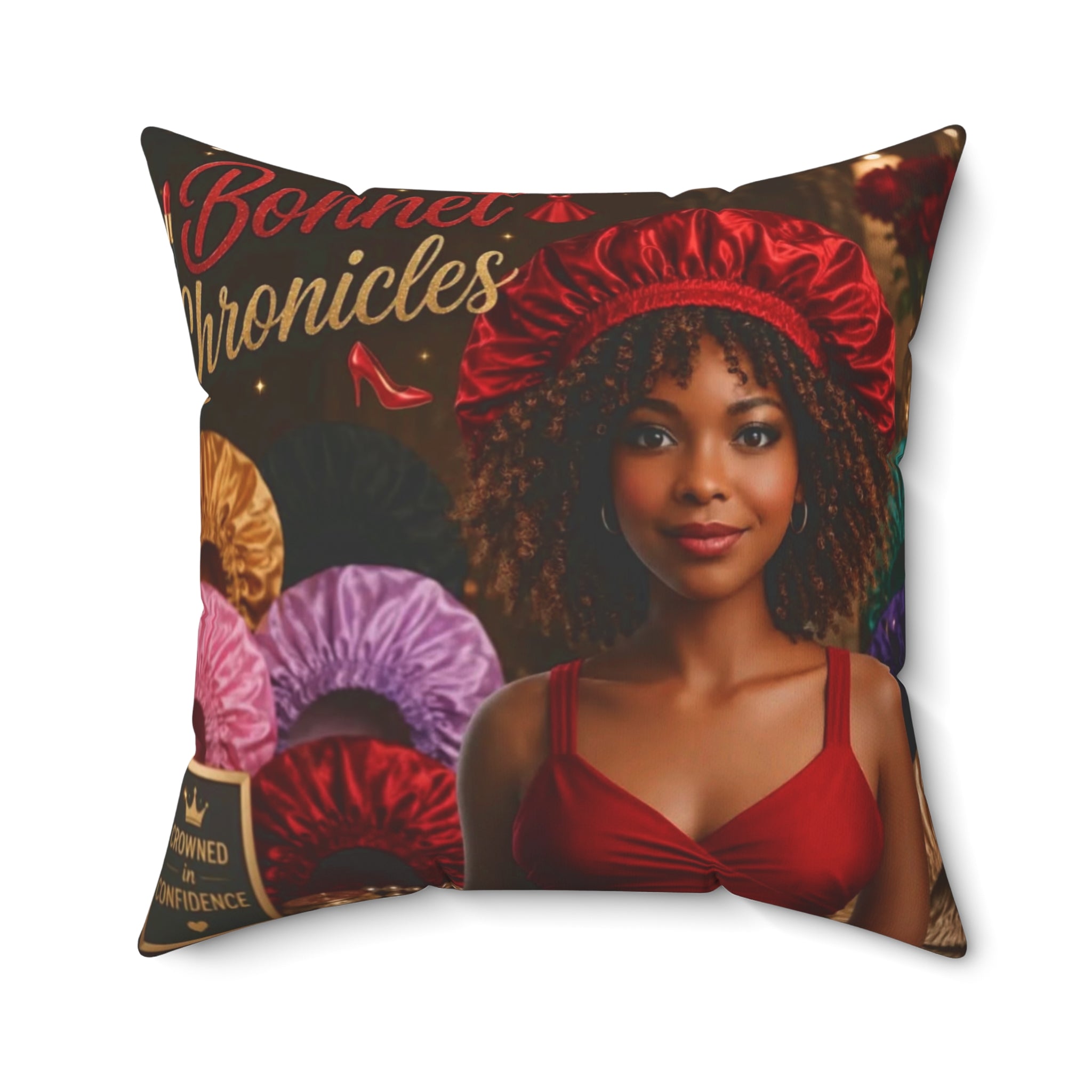 Bonnet Chronicles - 'Bonnet Front' Square Throw Pillow