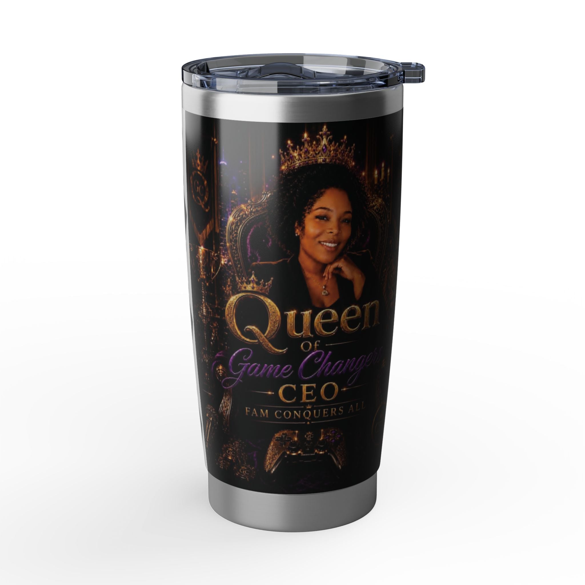 Queen of Gamechangers - 'CEO Fam Conquers All' 20oz Tumbler