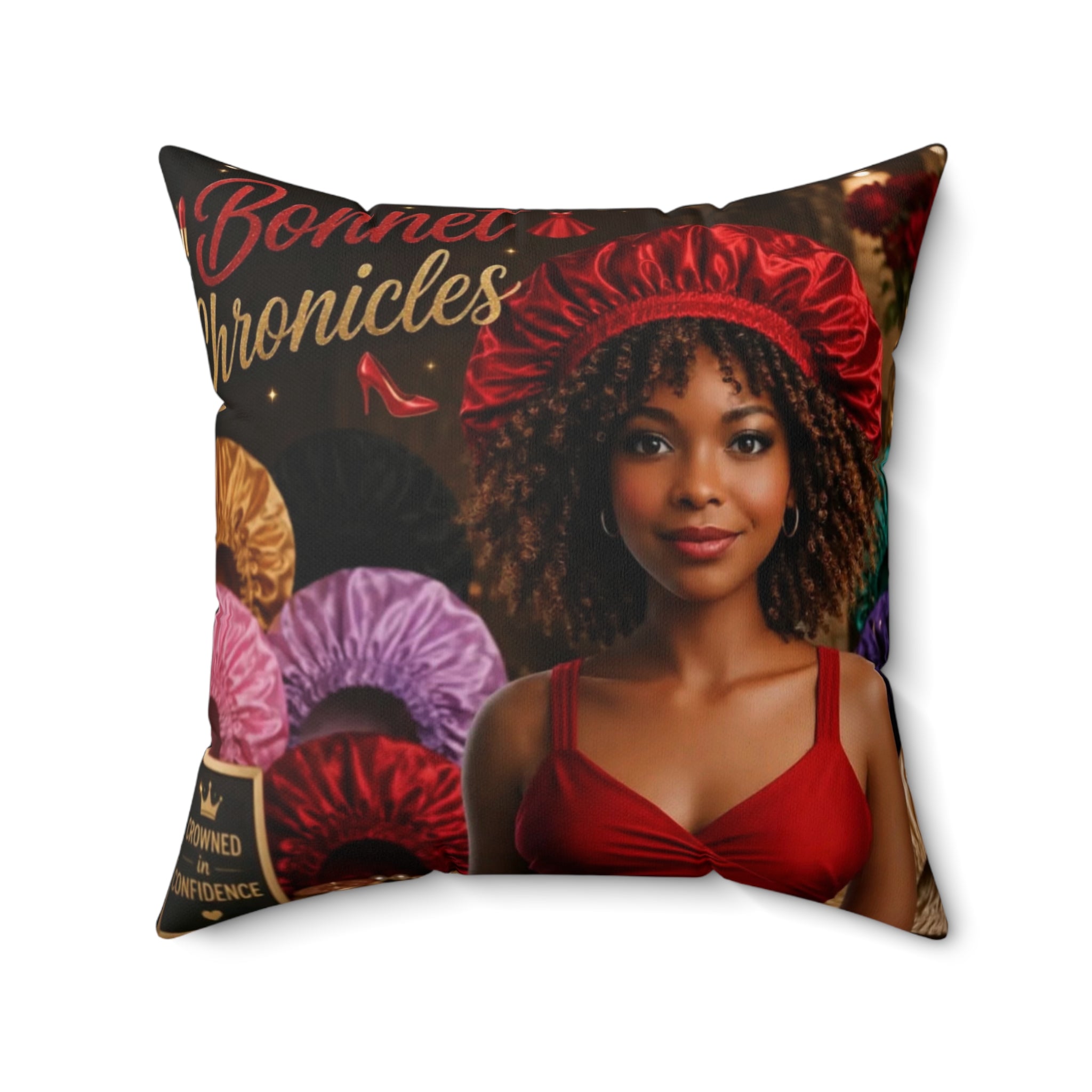 Bonnet Chronicles - 'Bonnet Front' Square Throw Pillow