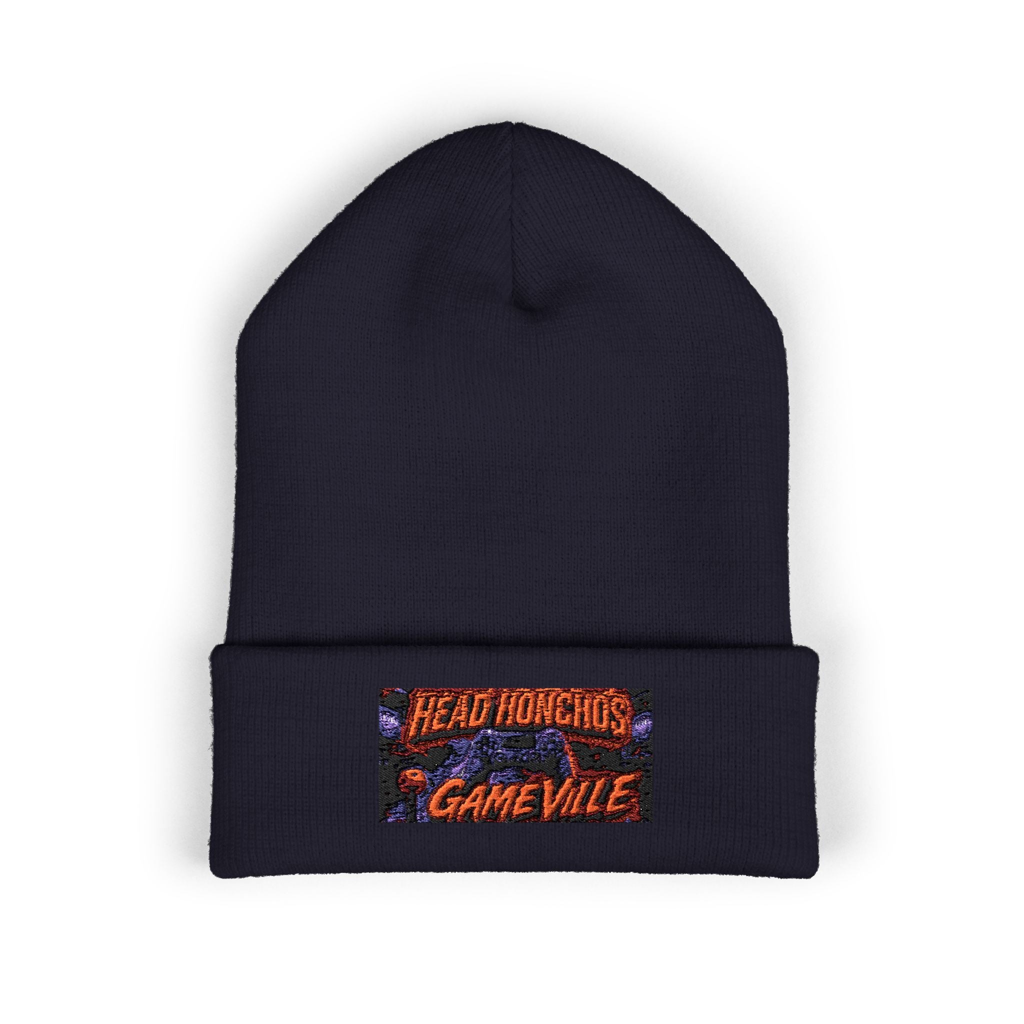 GameVille - 'Head Honchos' Embroidered Cuffed Beanie
