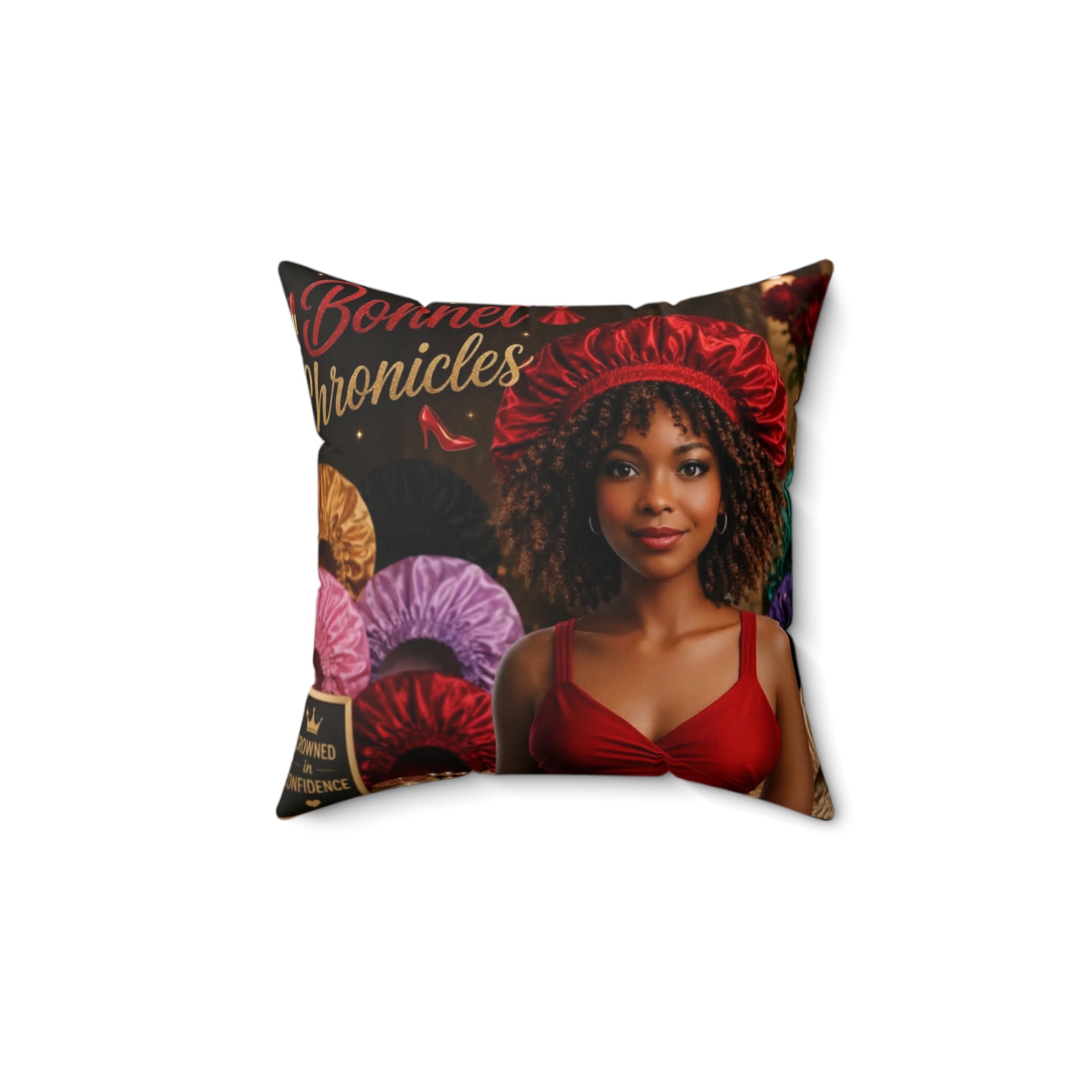 Bonnet Chronicles - 'Bonnet Front' Square Throw Pillow