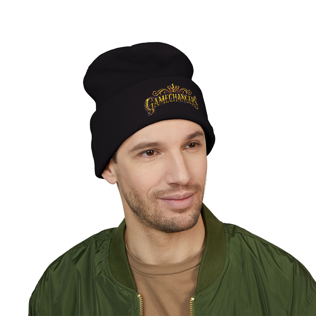 Gamechangers - 'Crown' Embroidered Cuffed Beanie