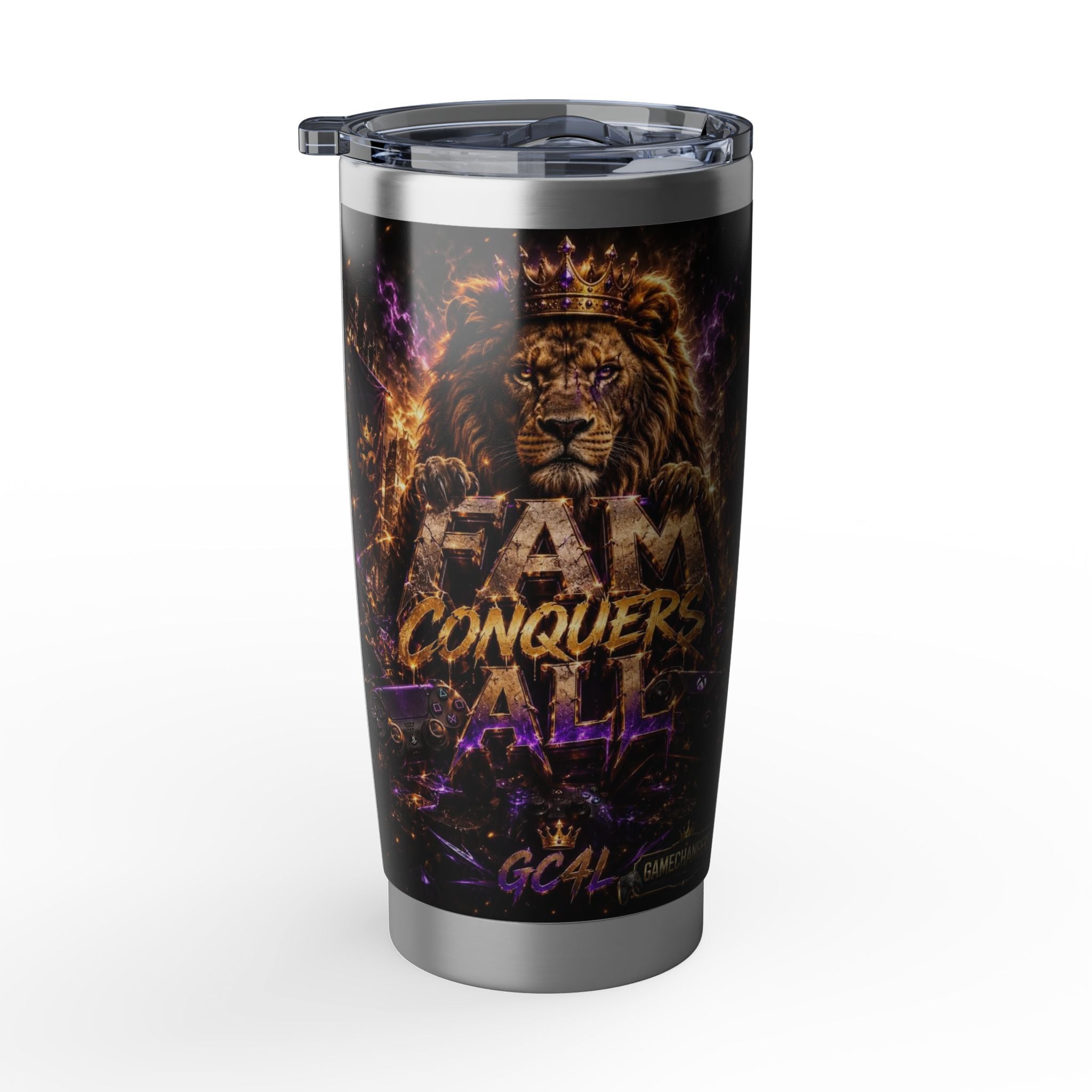 Fam Conquers All - 'Lion' 20oz Tumbler