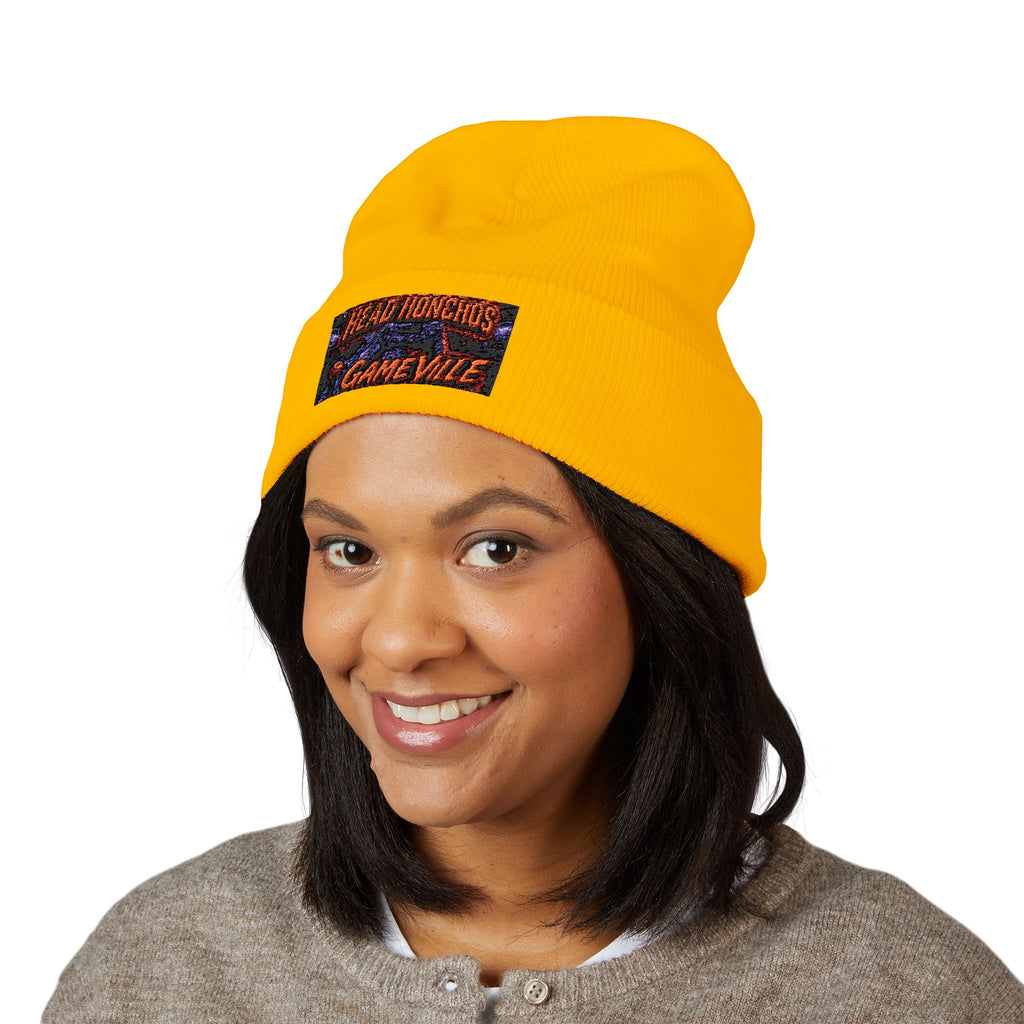 GameVille - 'Head Honchos' Embroidered Cuffed Beanie