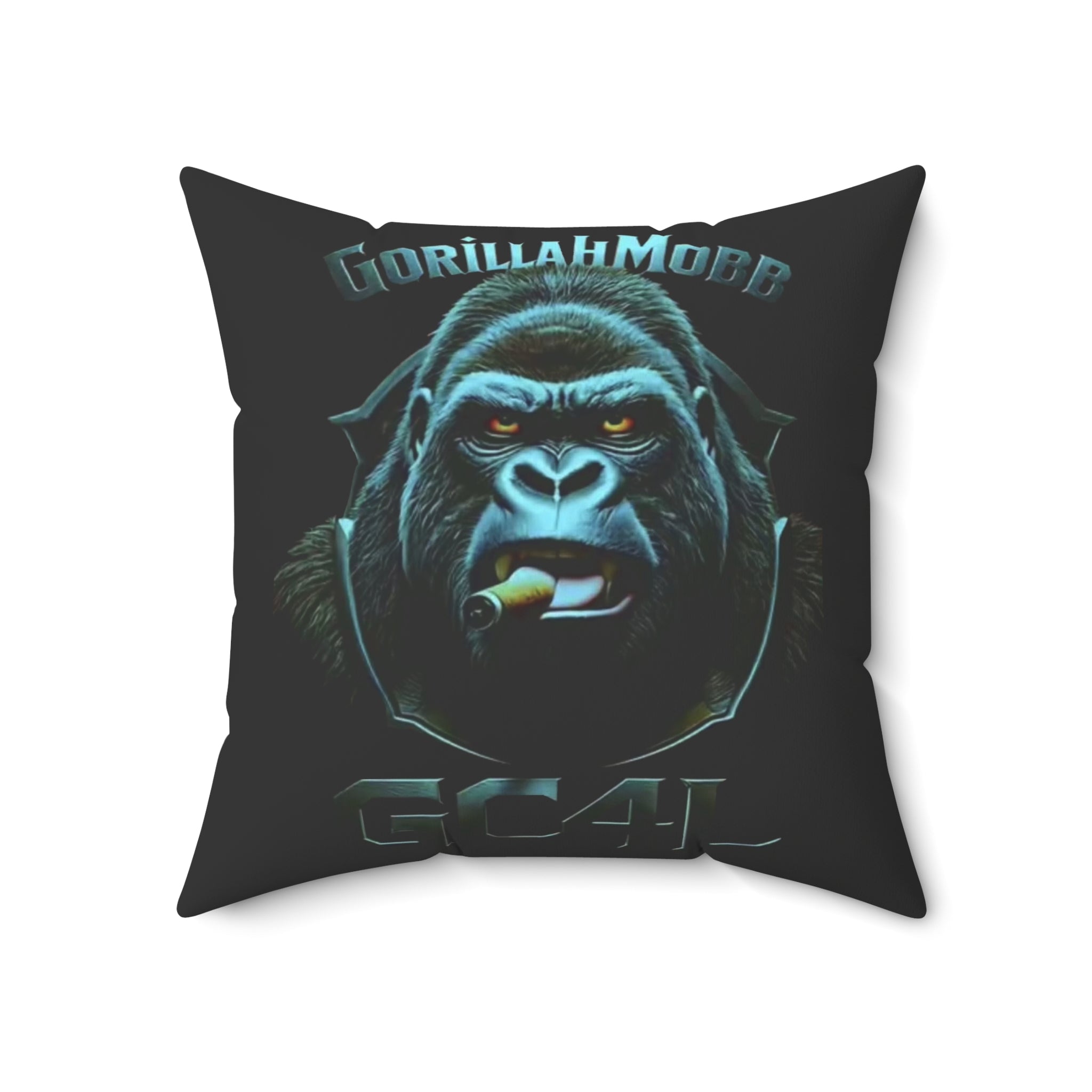 Gorillah Mobb - 'Cigar' Square Throw Pillow