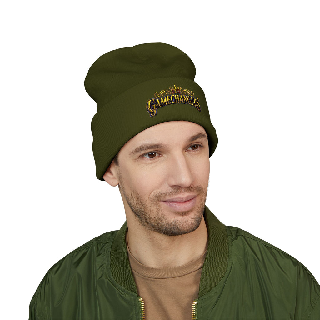 Gamechangers - 'Crown' Embroidered Cuffed Beanie