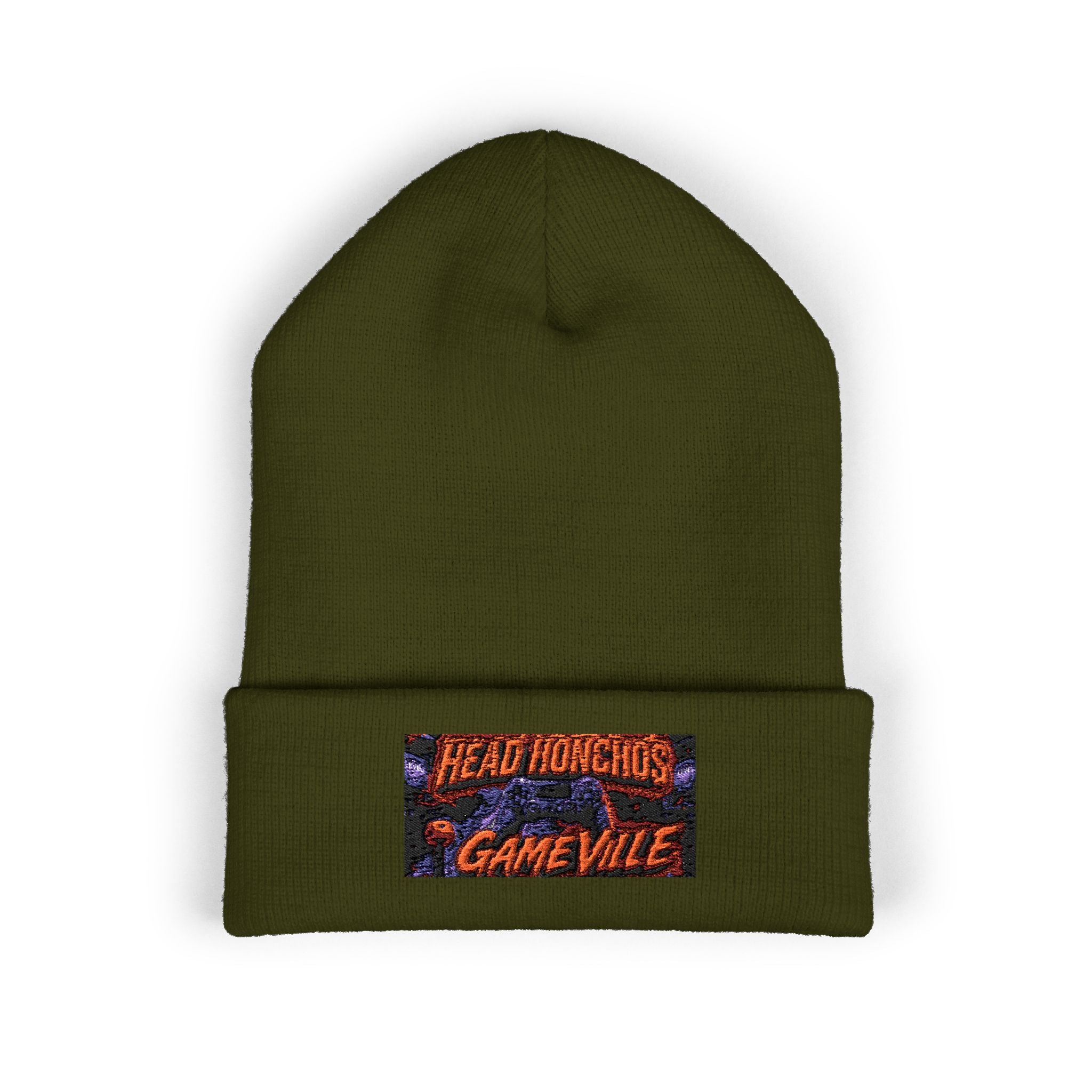 GameVille - 'Head Honchos' Embroidered Cuffed Beanie