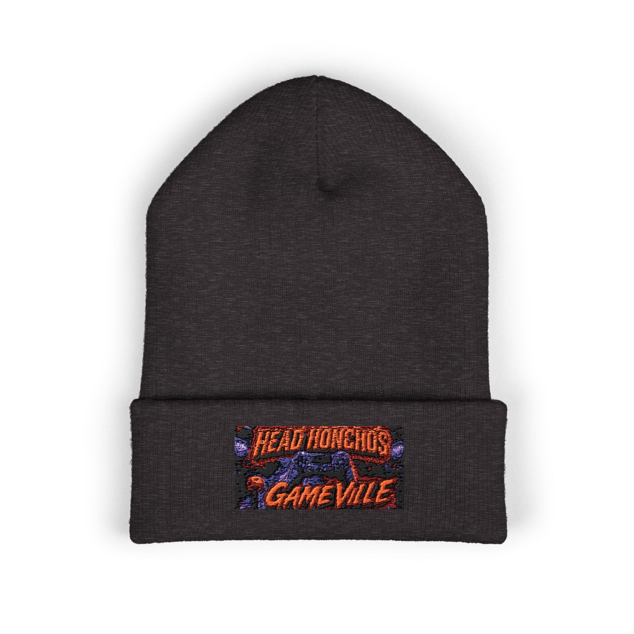 GameVille - 'Head Honchos' Embroidered Cuffed Beanie