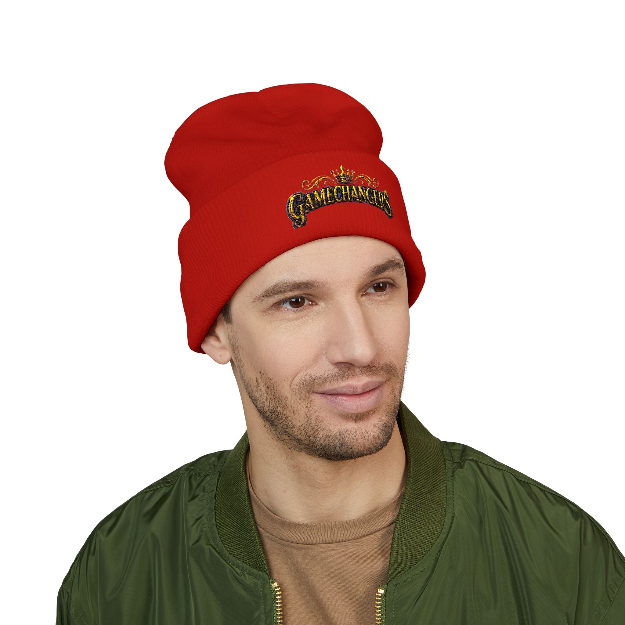 Gamechangers - 'Crown' Embroidered Cuffed Beanie