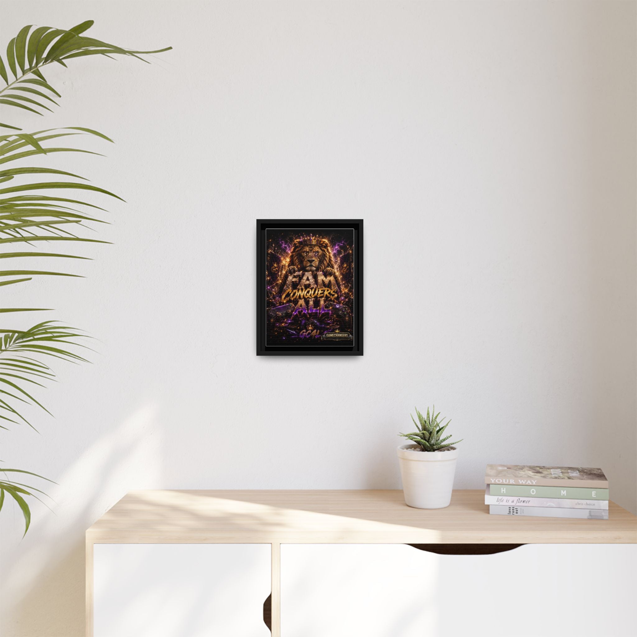 Matte Canvas, Framed (Multi-color)