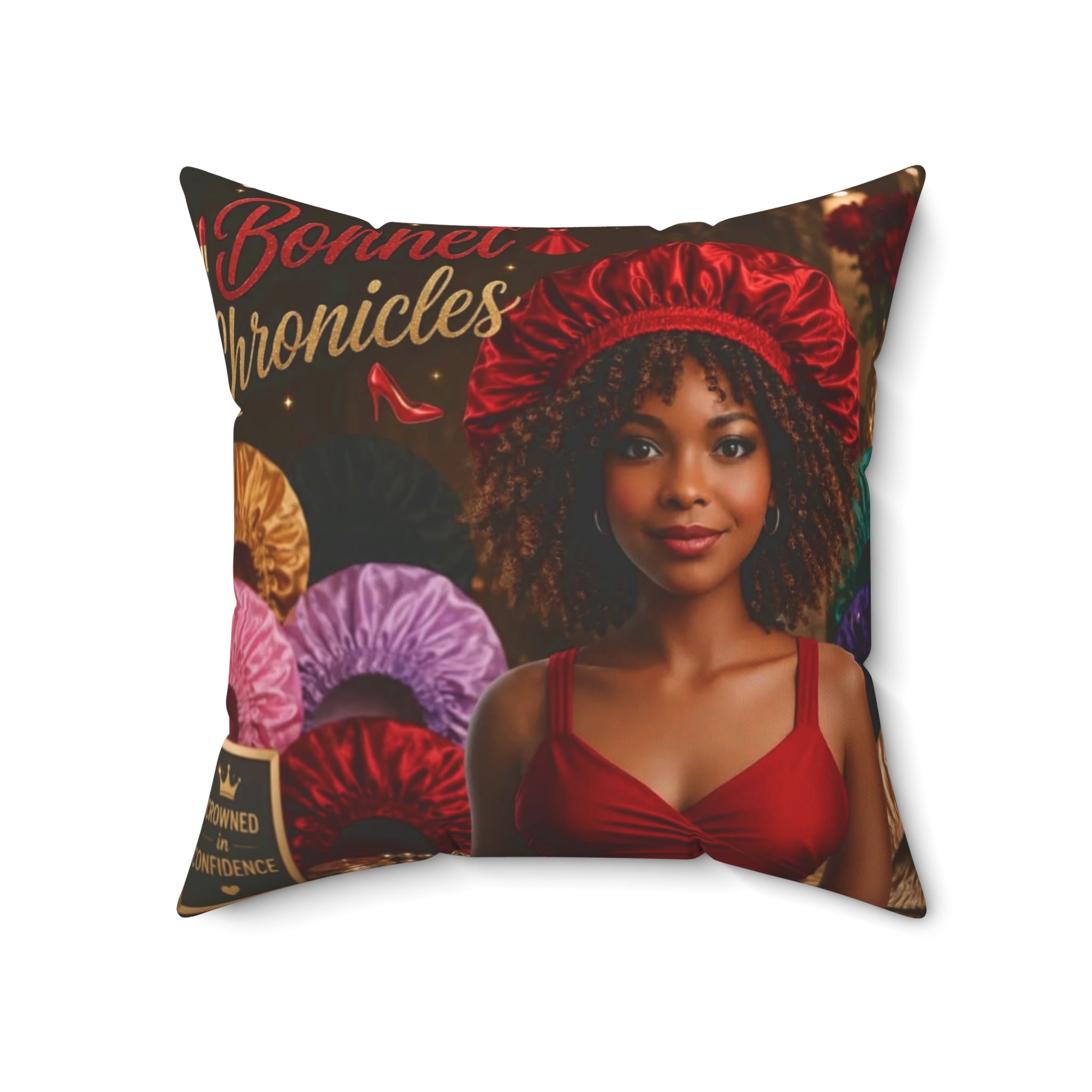 Bonnet Chronicles - 'Bonnet Front' Square Throw Pillow
