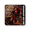 Big CEO Mercy - Love and Support Hardboard Coasters with Cork Bottom (Set of 4)