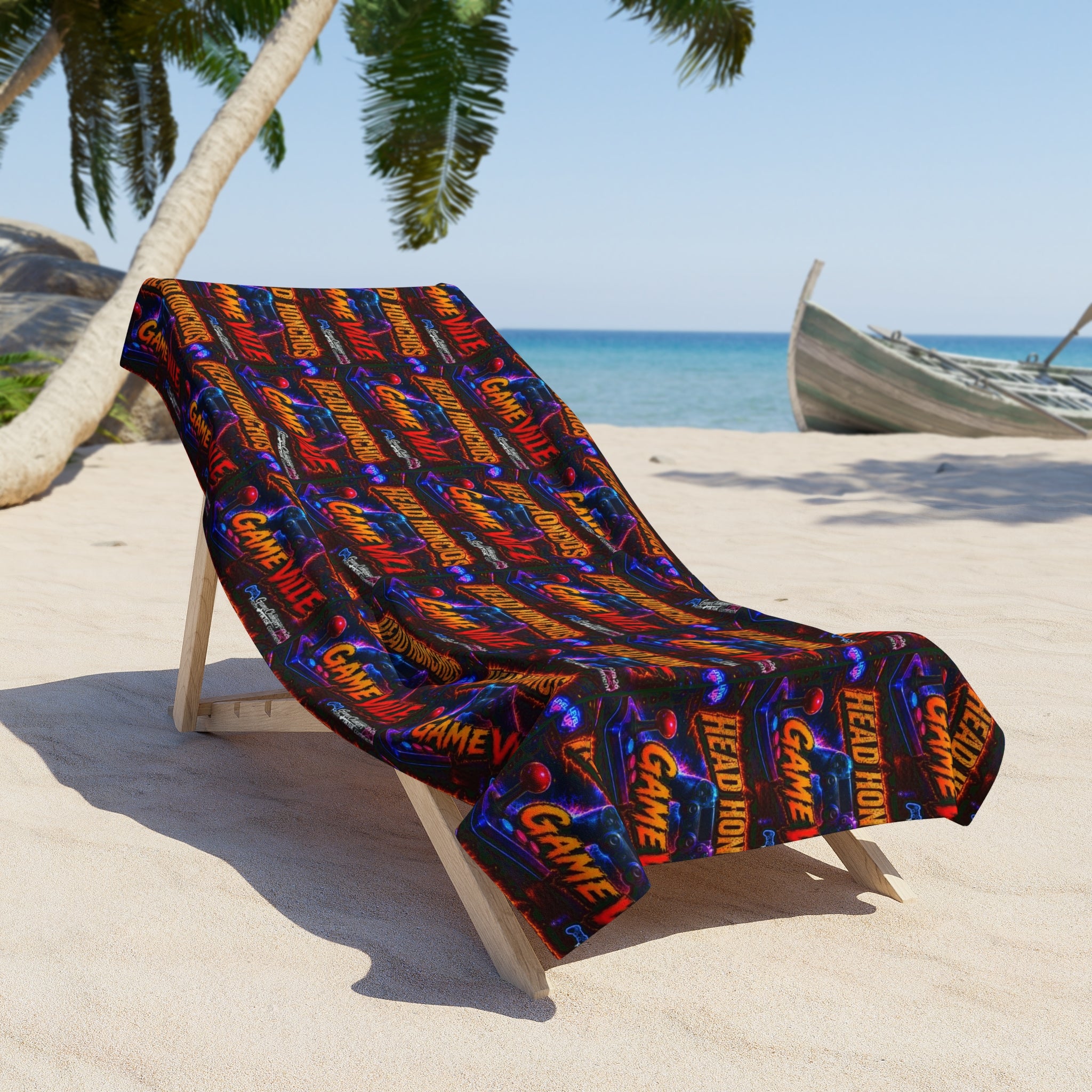 Gameville - 'Head Honchos' Beach Towel