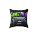 Gameville - 'Controller Grin' Square Throw Pillow