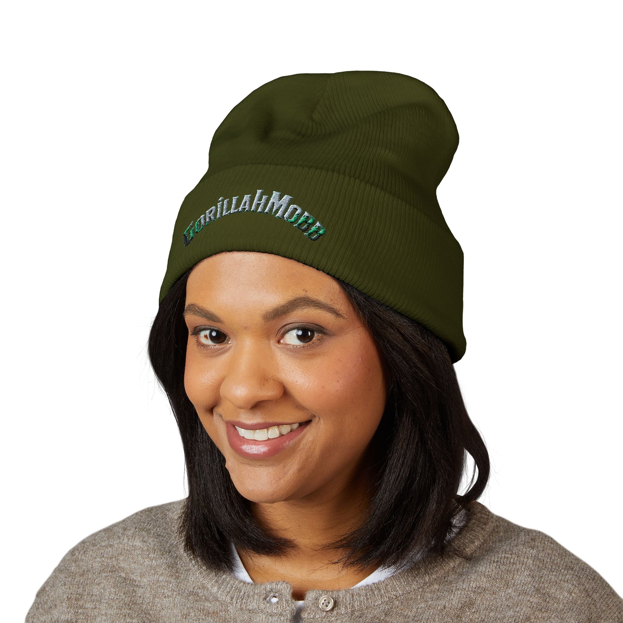 Gorillah Mobb - 'Cigar' Embroidered Cuffed Beanie