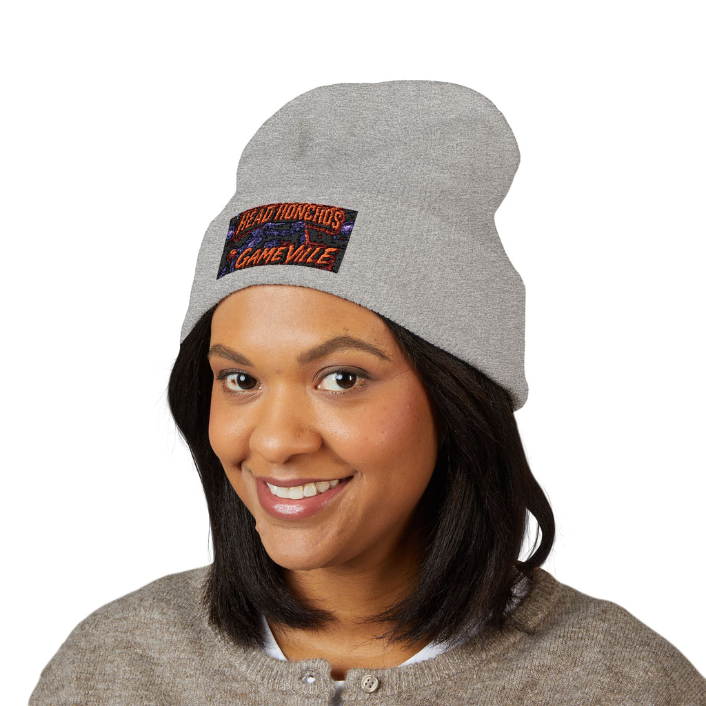 GameVille - 'Head Honchos' Embroidered Cuffed Beanie