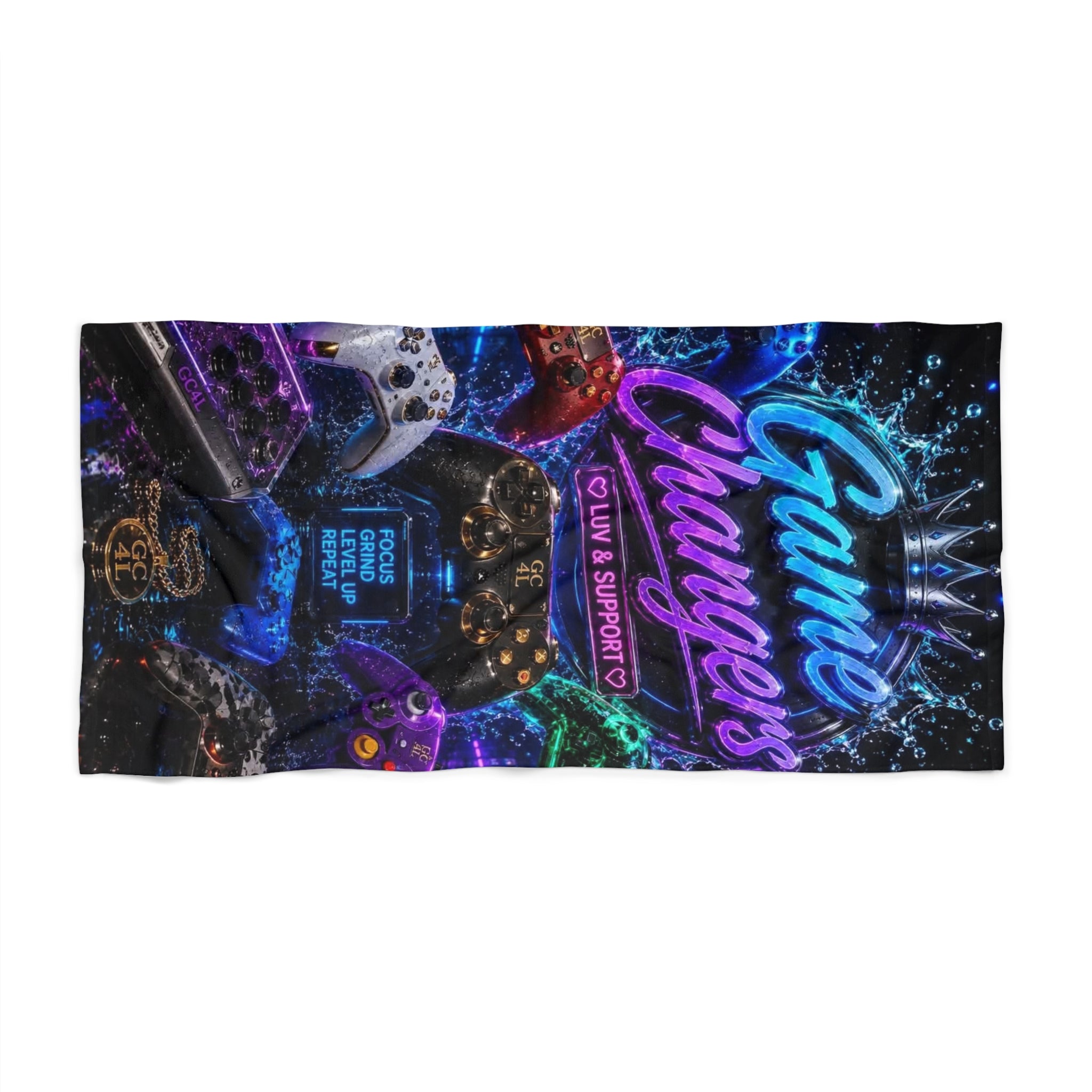 Gamechangers - 'Luv & Support' Beach Towel