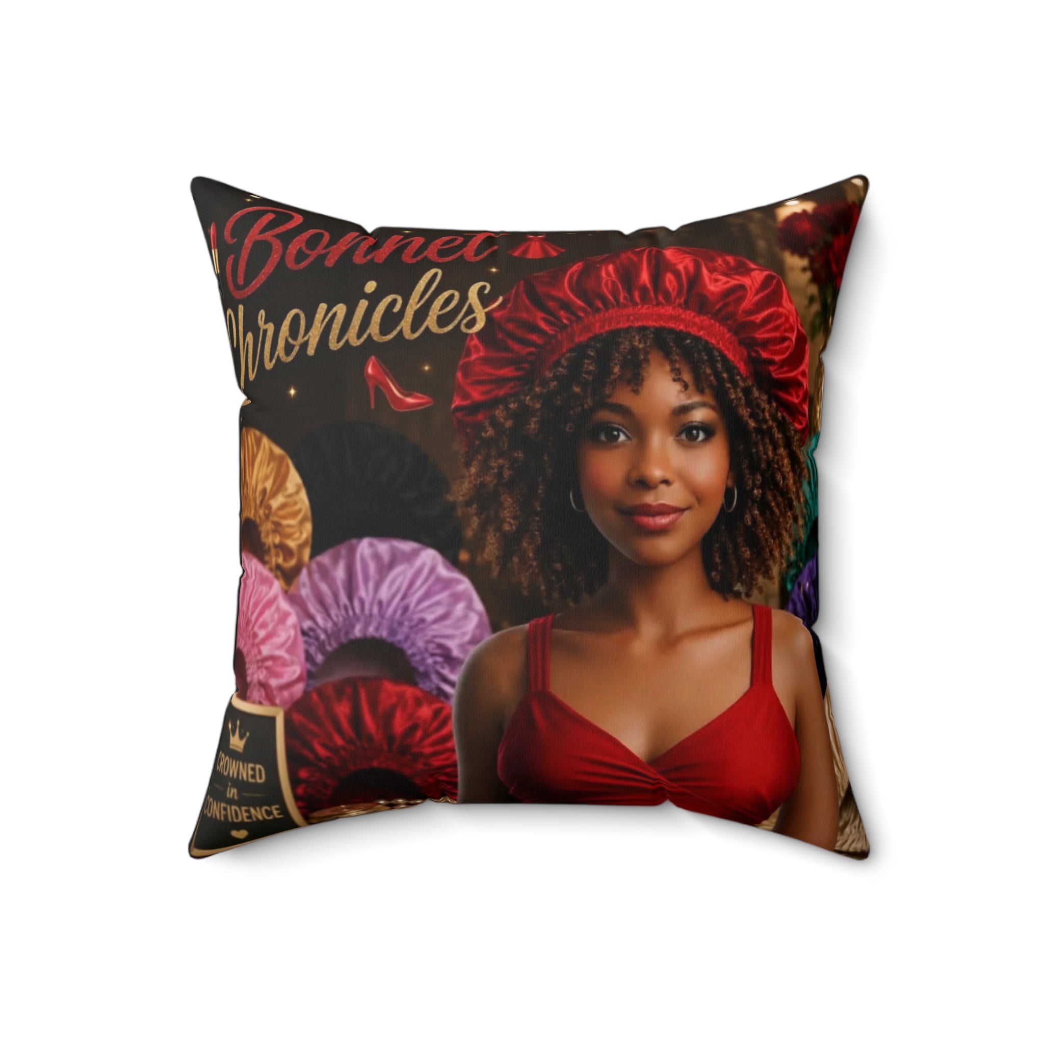 Bonnet Chronicles - 'Bonnet Front' Square Throw Pillow