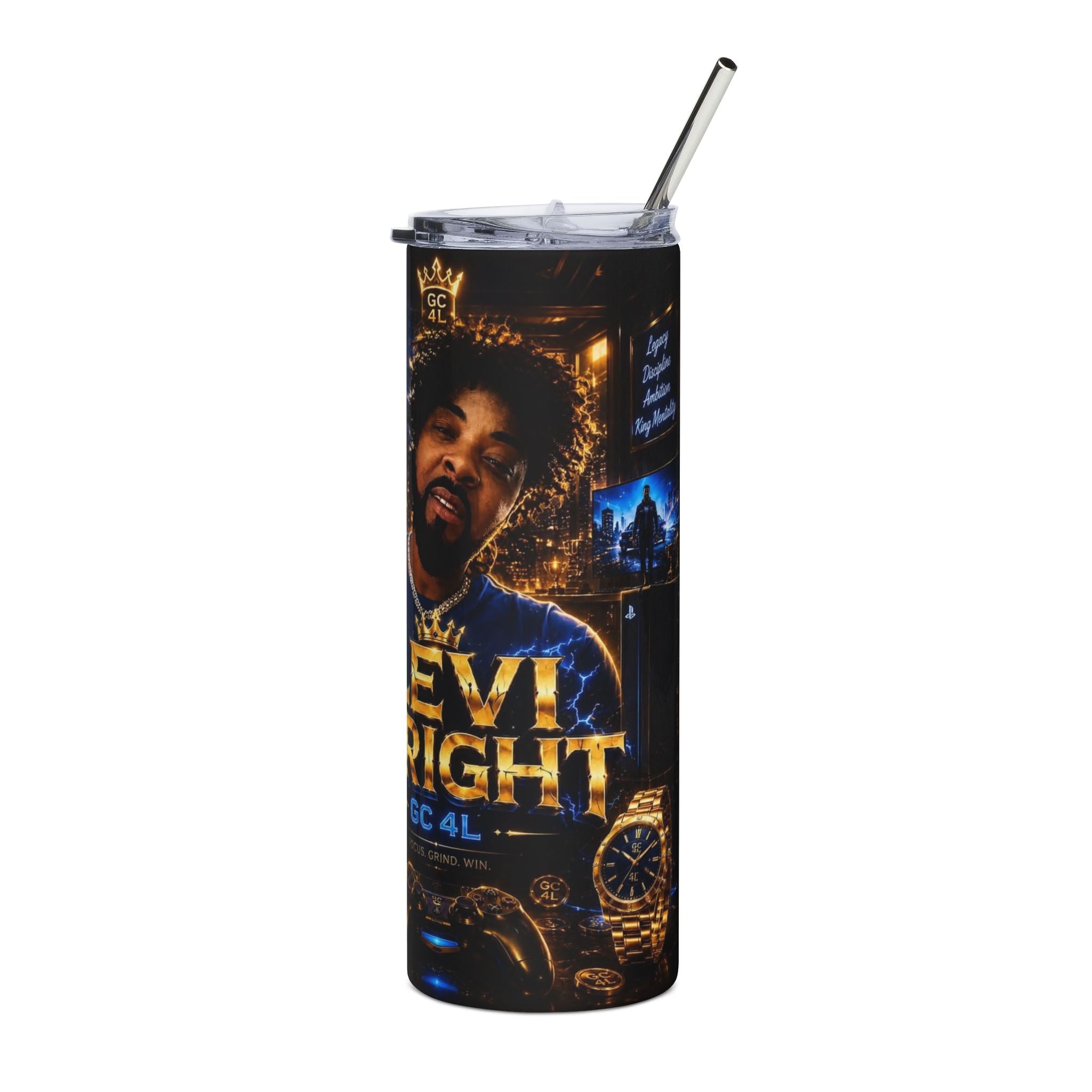 Levi Wright - 'Movie Poster' Stainless Steel Tumbler, 20oz