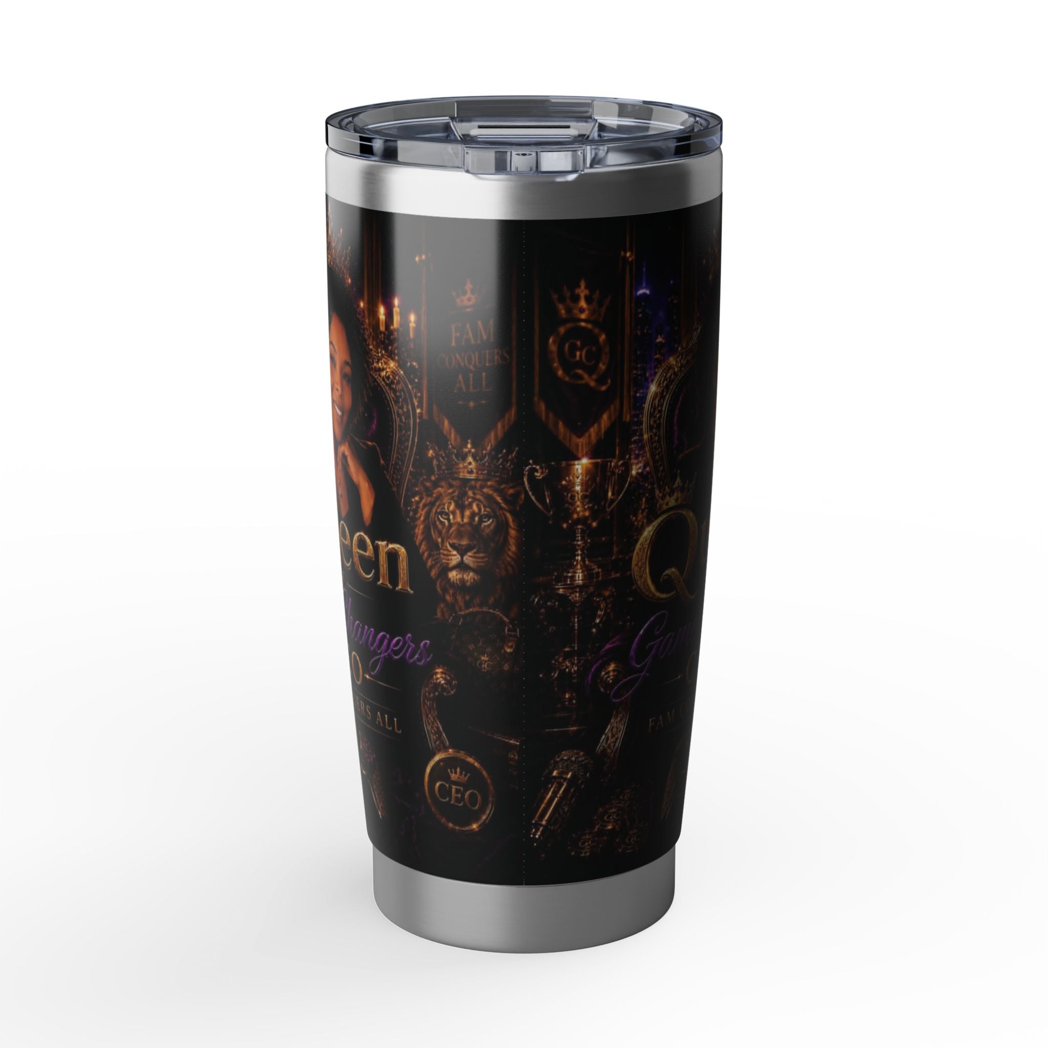 Queen of Gamechangers - 'CEO Fam Conquers All' 20oz Tumbler