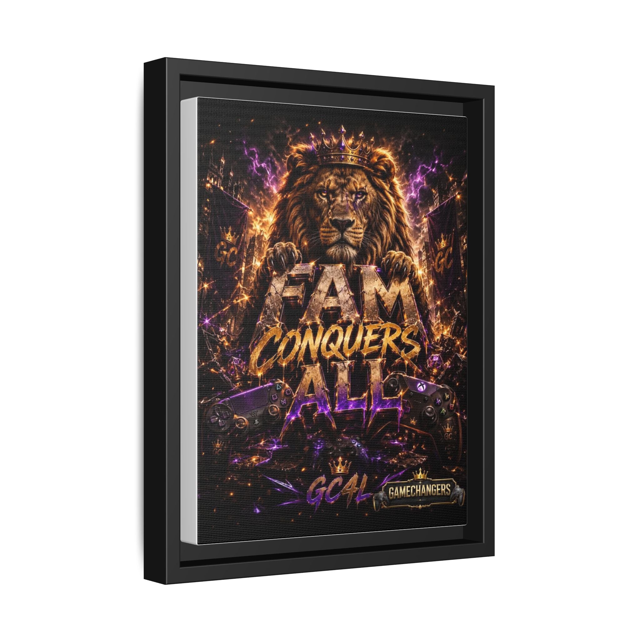 Matte Canvas, Framed (Multi-color)
