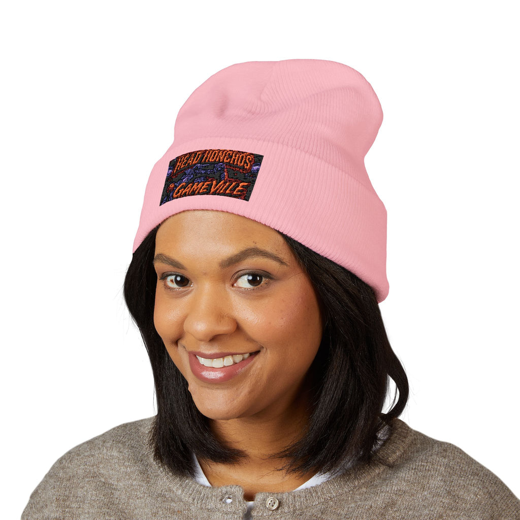 GameVille - 'Head Honchos' Embroidered Cuffed Beanie