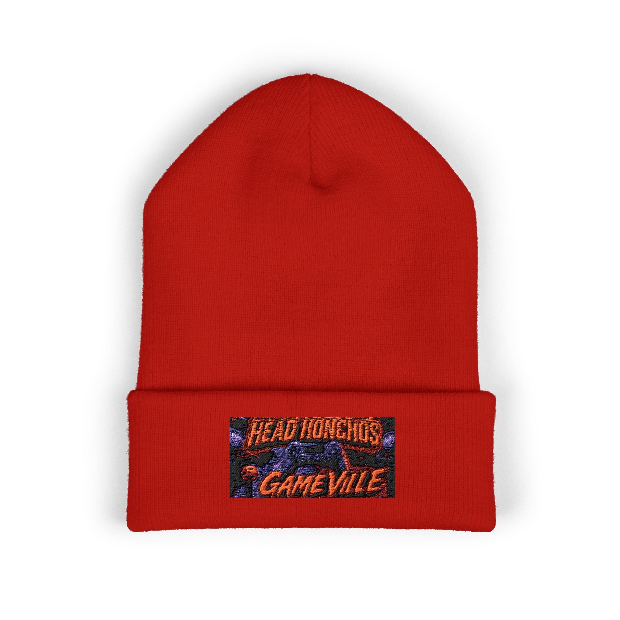 GameVille - 'Head Honchos' Embroidered Cuffed Beanie