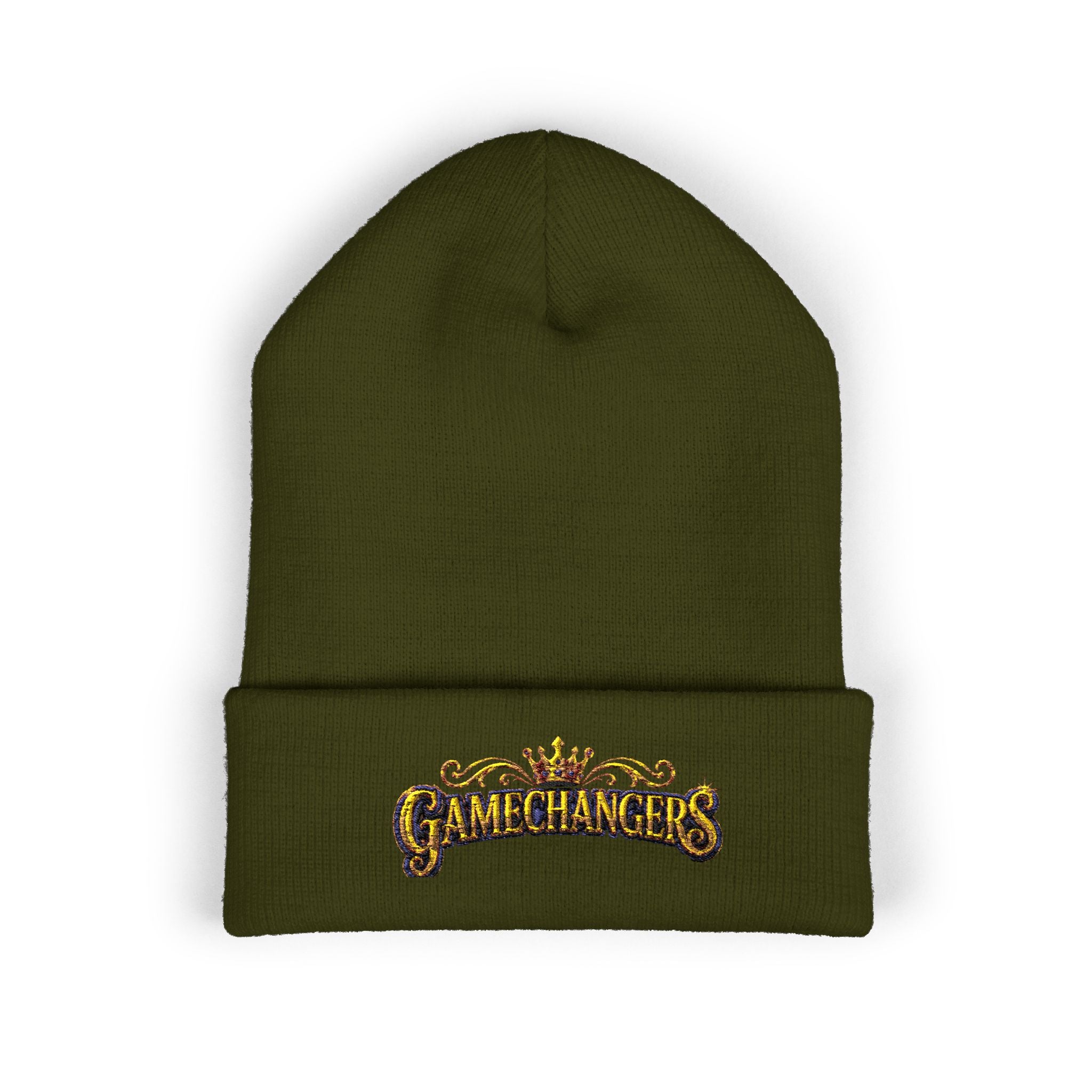 Gamechangers - 'Crown' Embroidered Cuffed Beanie