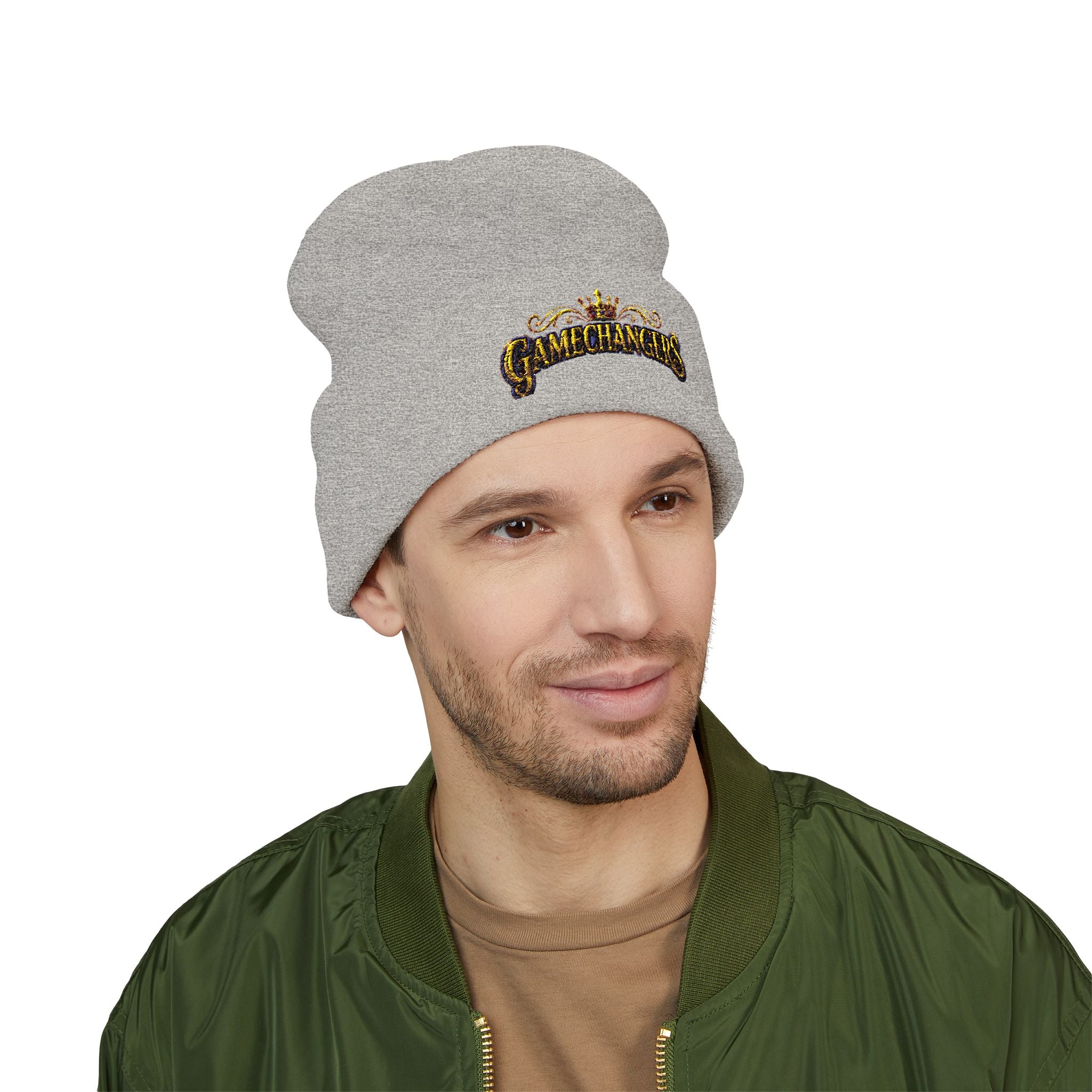Gamechangers - 'Crown' Embroidered Cuffed Beanie