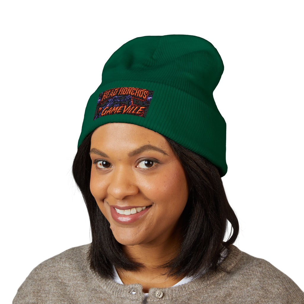 GameVille - 'Head Honchos' Embroidered Cuffed Beanie