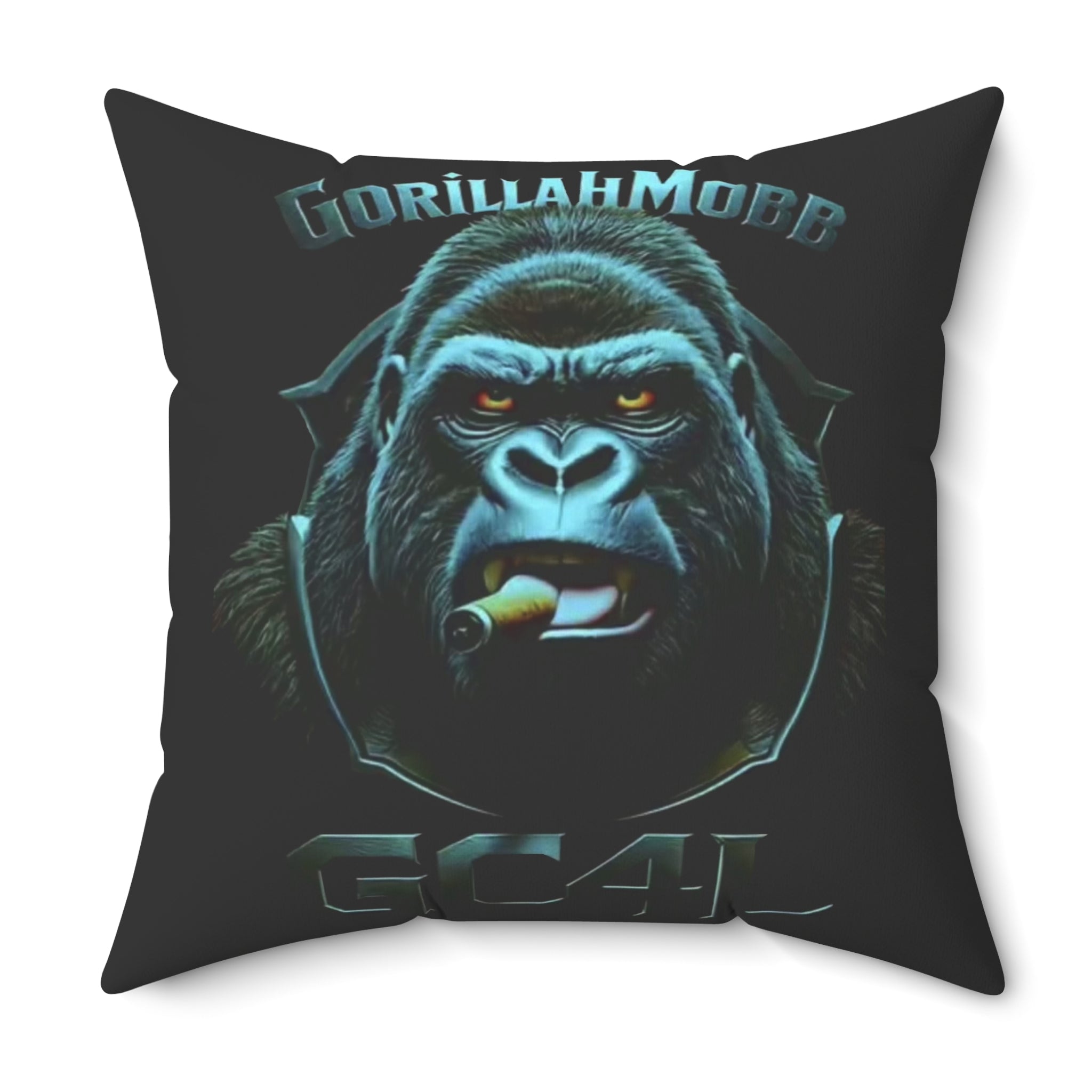 Gorillah Mobb - 'Cigar' Square Throw Pillow