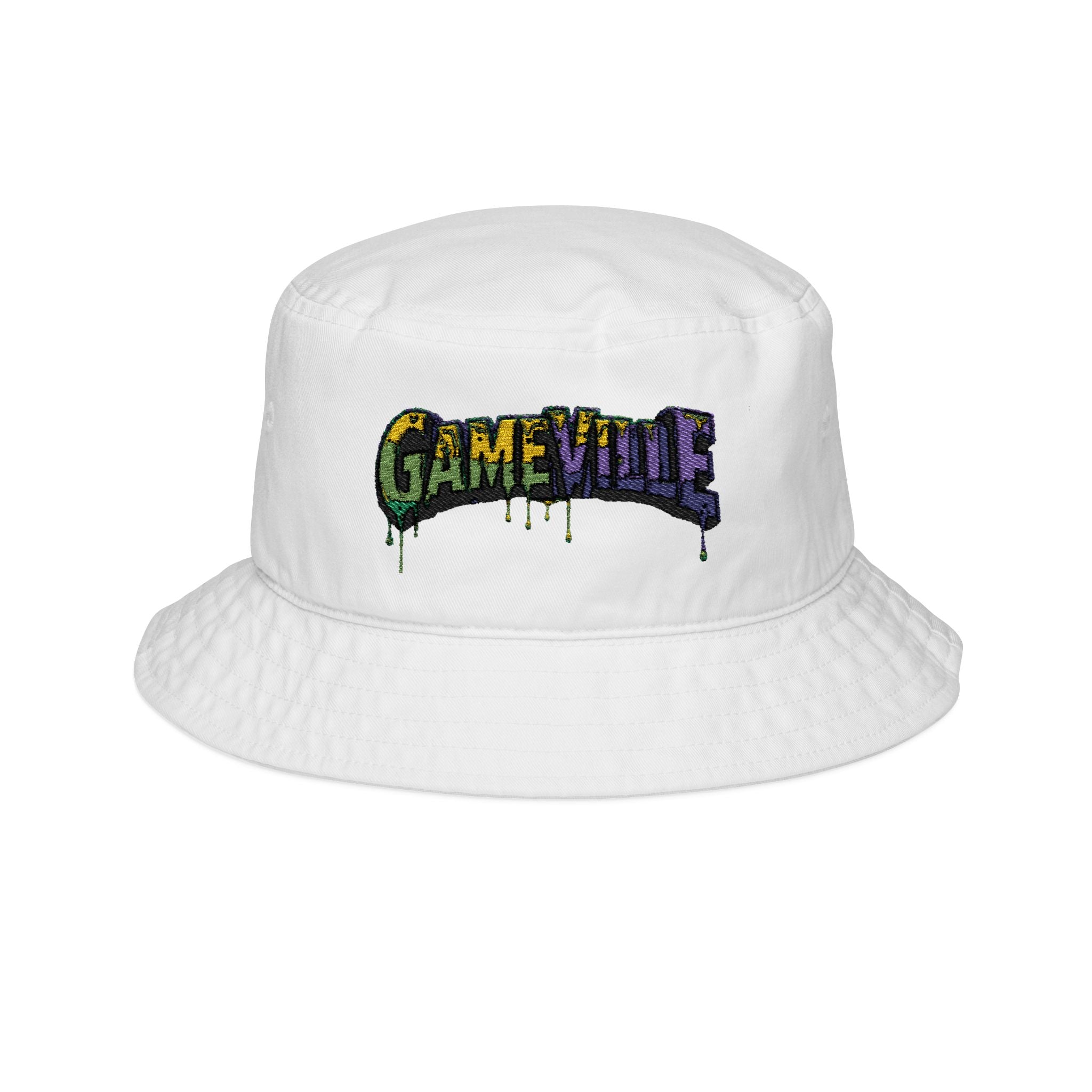 Gameville - 'Controller Grin' Embroidered Bucket Hat